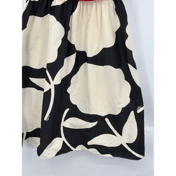 Vintage Lilly Pulitzer Retro Style Sundress Silk Cotton Black Cream Red Size 4 - Picture 4 of 10